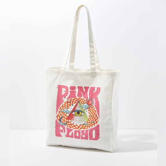 Pink Floyd Handbags - 💞 Host Pick!! NWT Pink Floyd Canvas White Tote Bag ae American Eagle